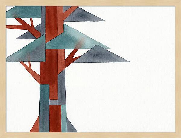 Minimalist Redwood Tree