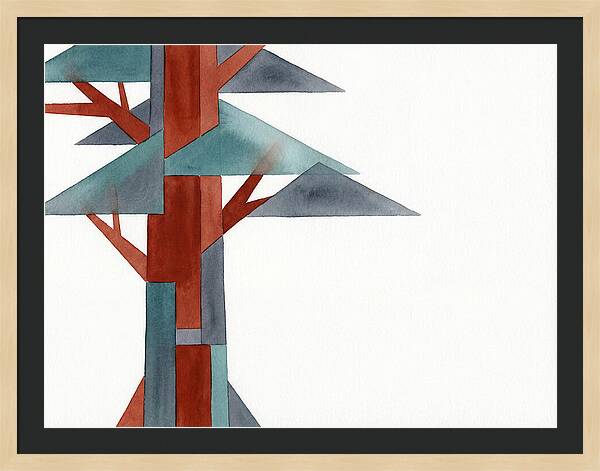 Minimalist Redwood Tree