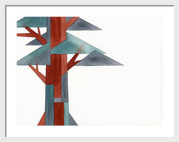 Minimalist Redwood Tree