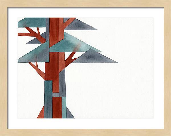 Minimalist Redwood Tree