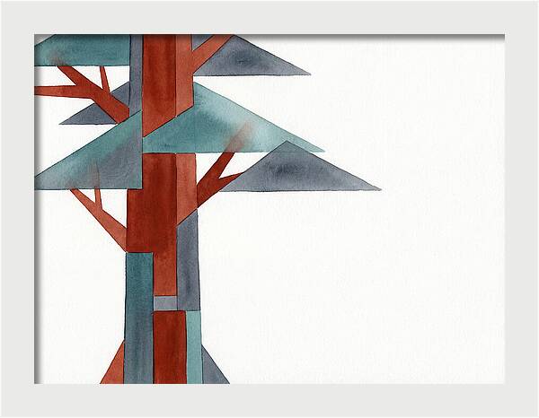 Minimalist Redwood Tree