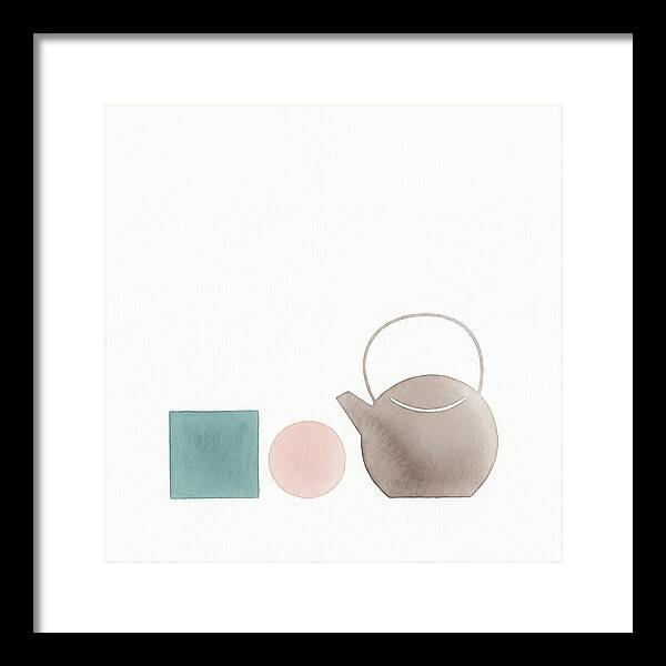 Minimalist Tea Set Composition