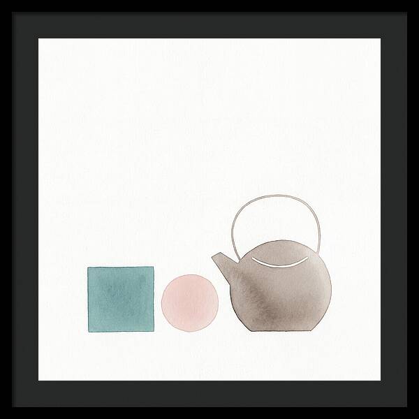 Minimalist Tea Set Composition
