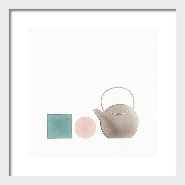 Minimalist Tea Set Composition
