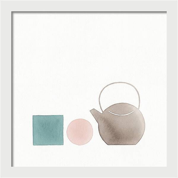 Minimalist Tea Set Composition