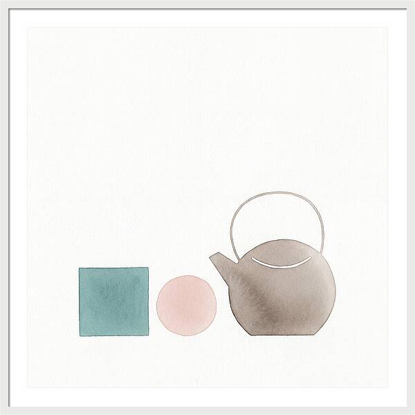 Minimalist Tea Set Composition