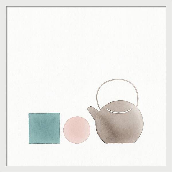 Minimalist Tea Set Composition