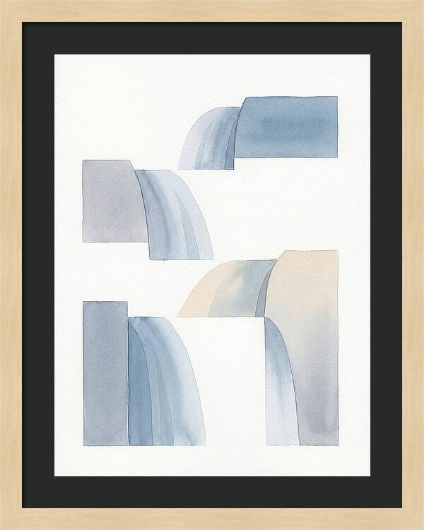Minimalist Waterfalls Composition