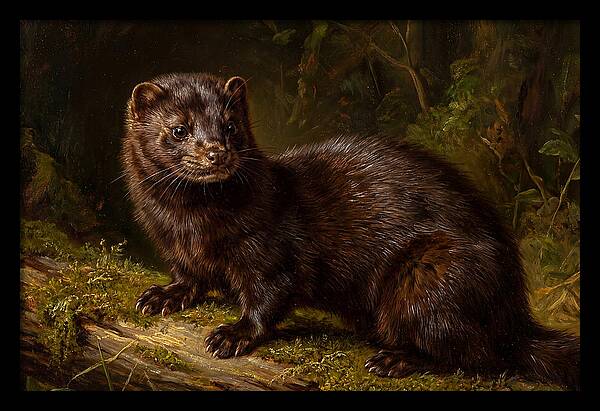 Mink In Natural Habitat