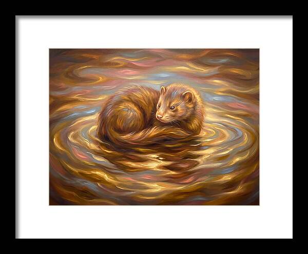 Mink In Water