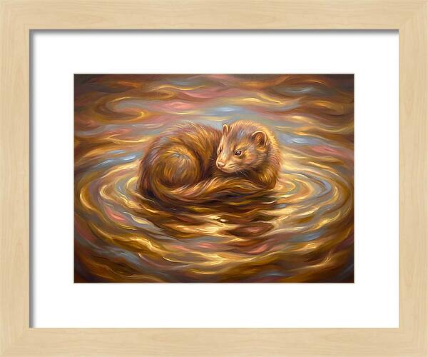 Mink In Water