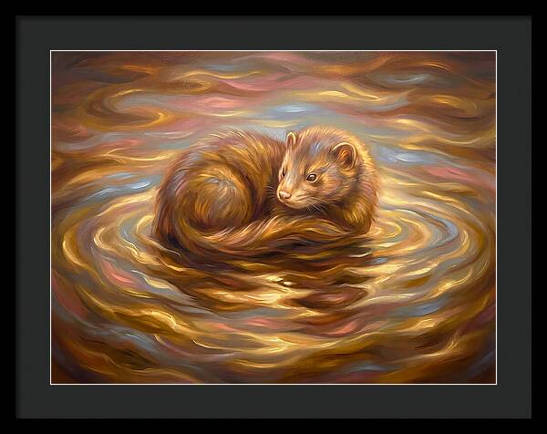Mink In Water
