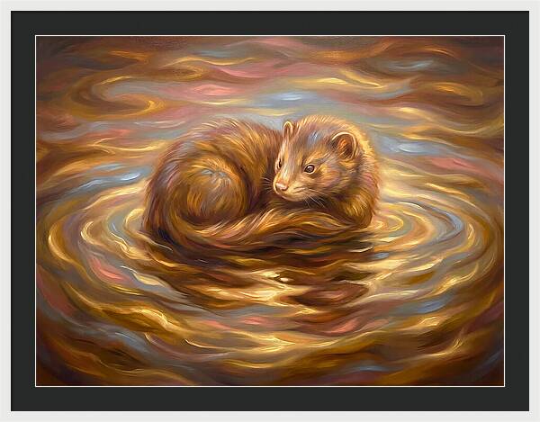 Mink In Water