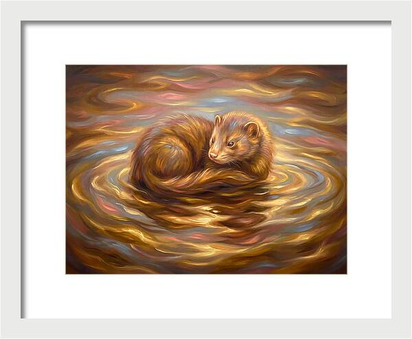Mink In Water