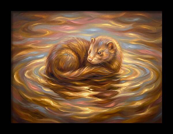 Mink In Water