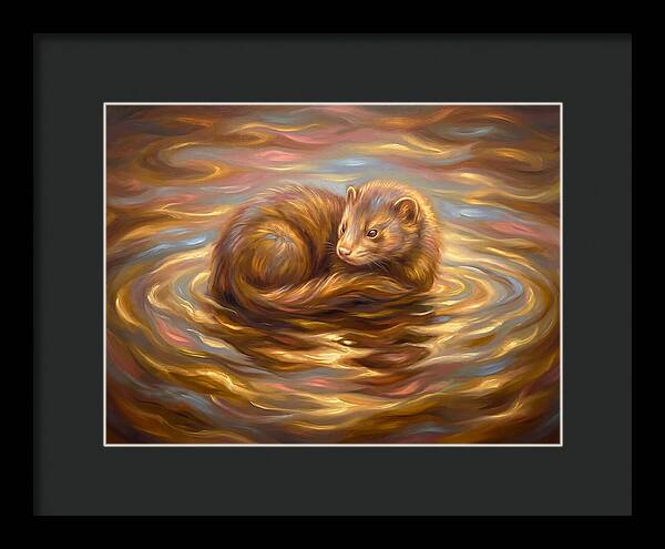 Mink In Water