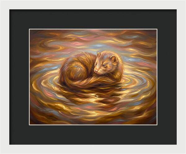 Mink In Water