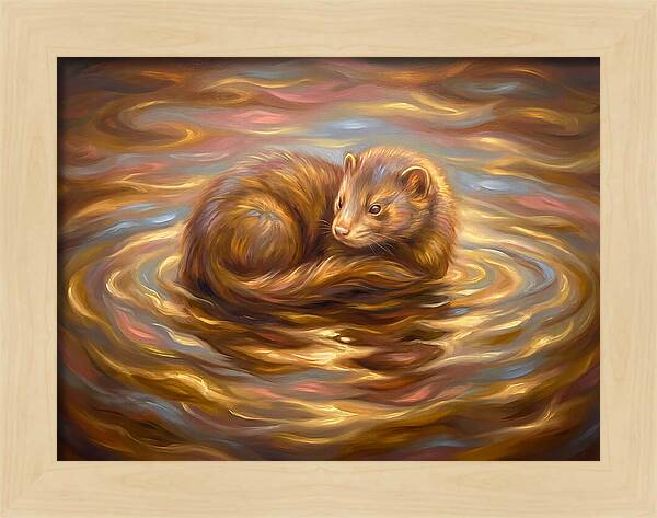 Mink In Water