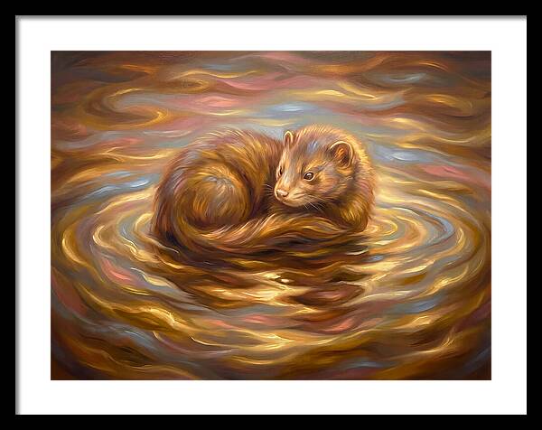 Mink In Water