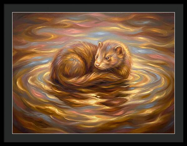 Mink In Water