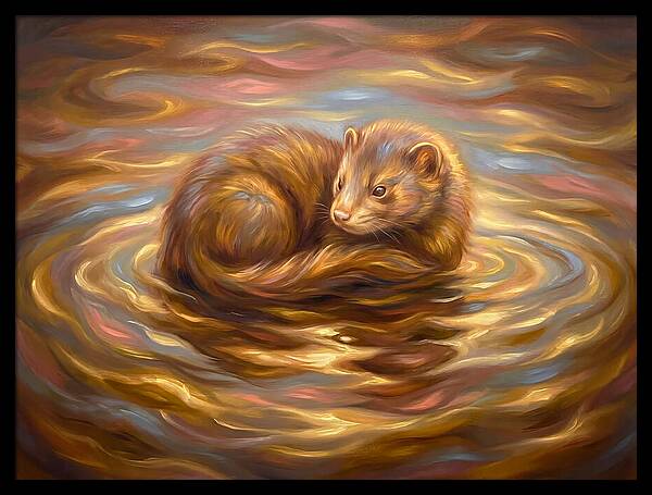 Mink In Water
