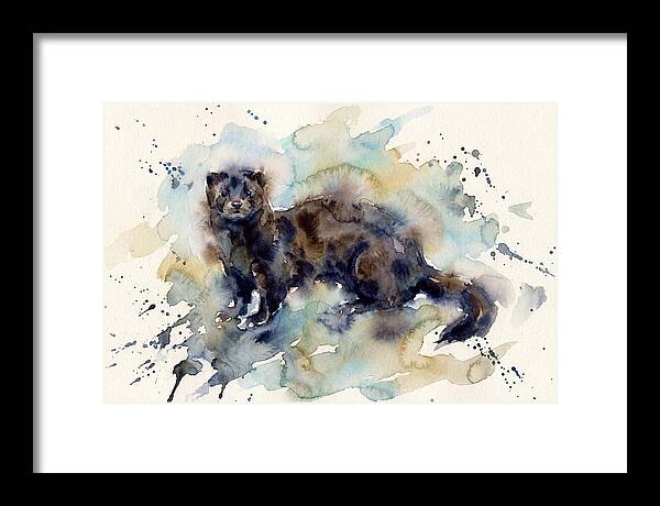 Mink In Watercolor Splendor