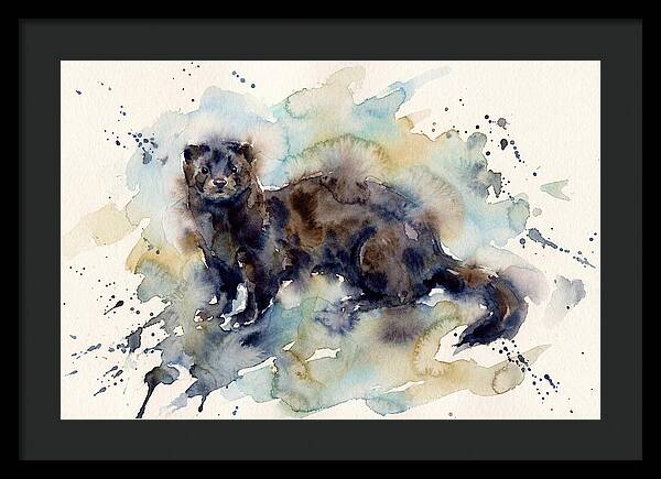 Mink In Watercolor Splendor