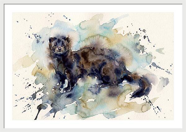 Mink In Watercolor Splendor