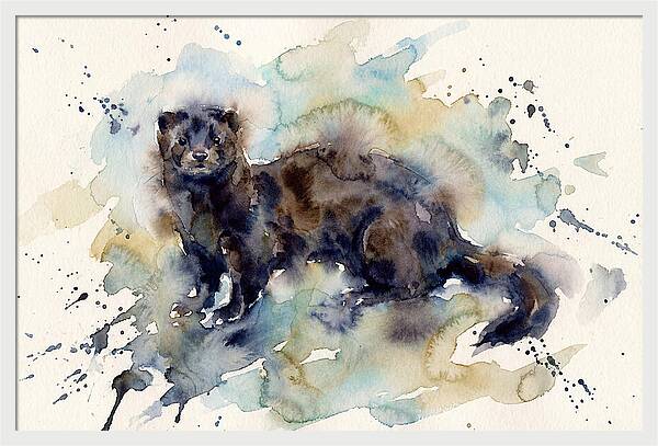 Mink In Watercolor Splendor