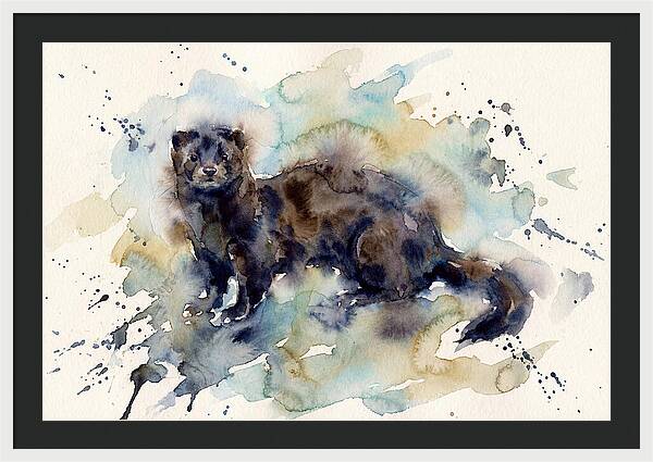 Mink In Watercolor Splendor