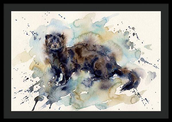 Mink In Watercolor Splendor