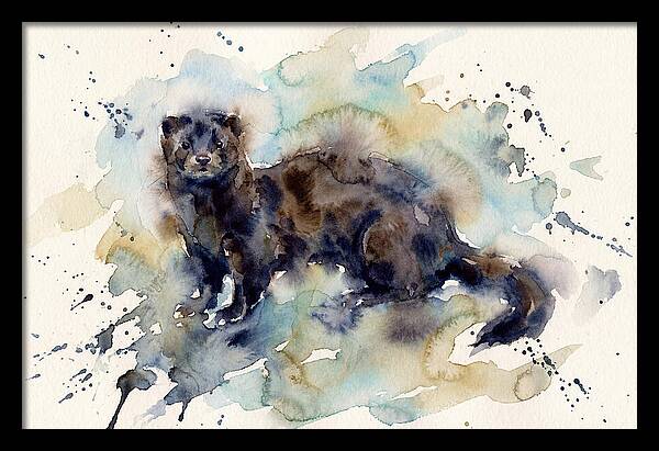 Mink In Watercolor Splendor