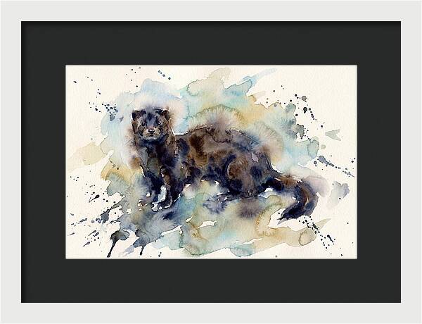 Mink In Watercolor Splendor