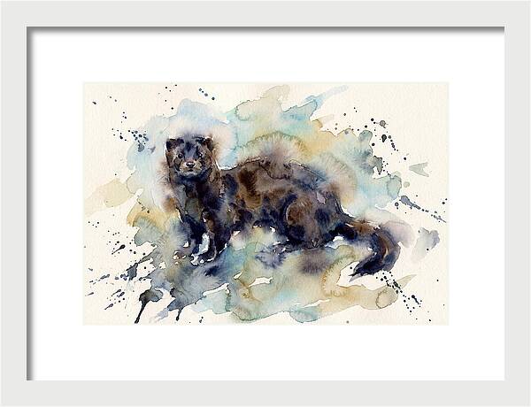 Mink In Watercolor Splendor