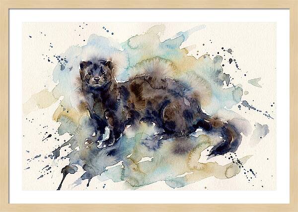 Mink In Watercolor Splendor
