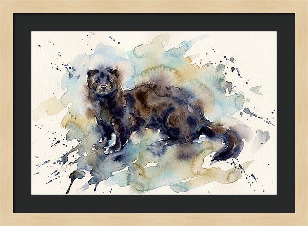 Mink In Watercolor Splendor
