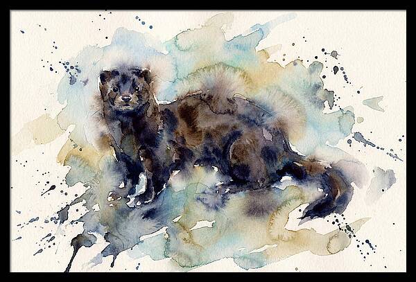 Mink In Watercolor Splendor