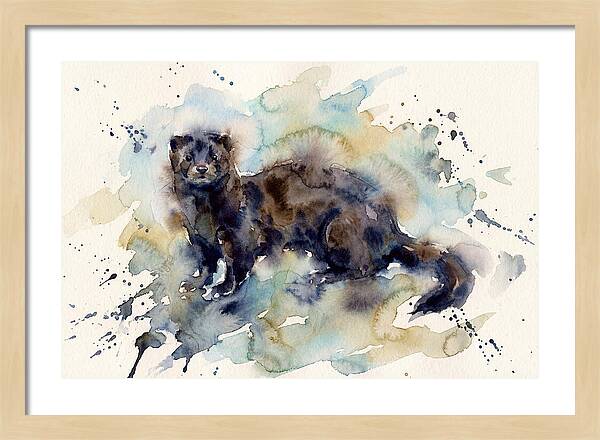 Mink In Watercolor Splendor