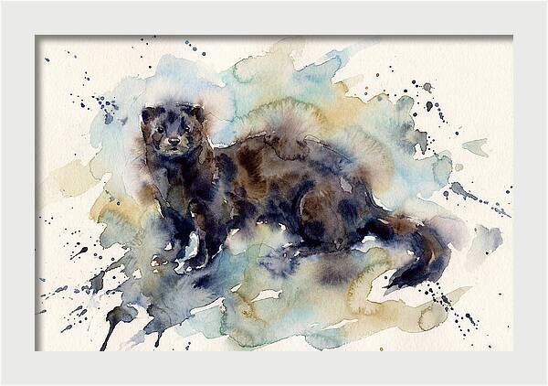 Mink In Watercolor Splendor