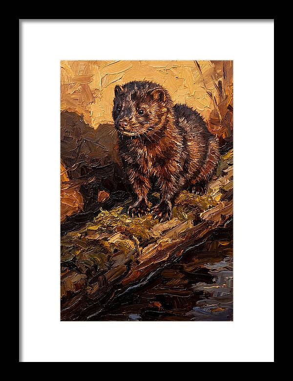 Mink On The Shoreline