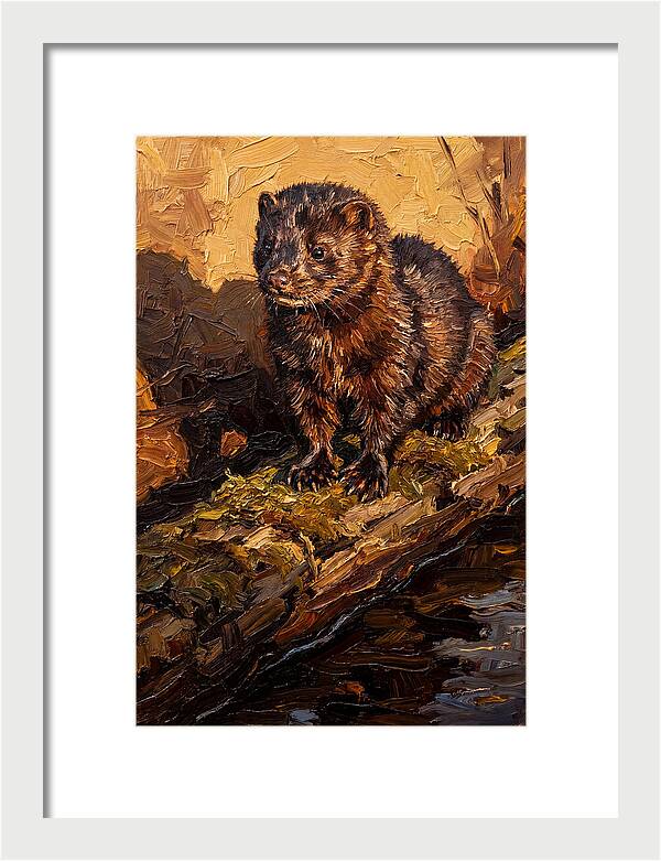 Mink On The Shoreline