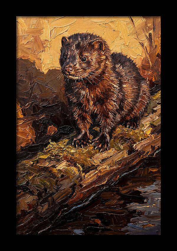 Mink On The Shoreline