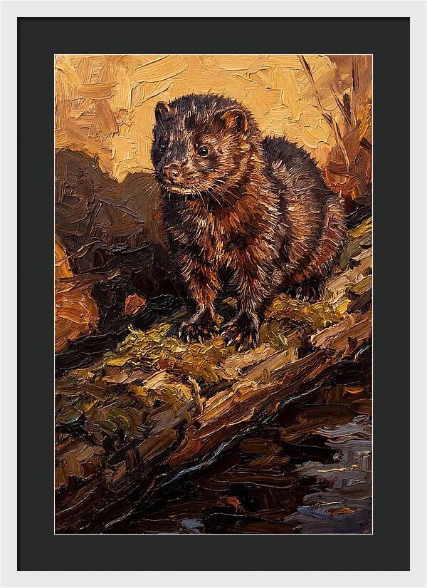 Mink On The Shoreline