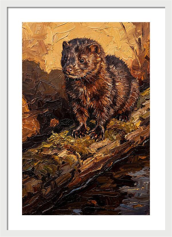 Mink On The Shoreline