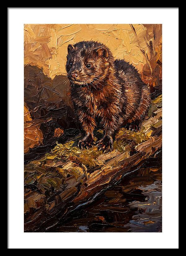 Mink On The Shoreline