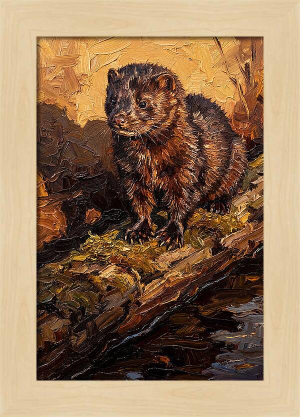 Mink On The Shoreline
