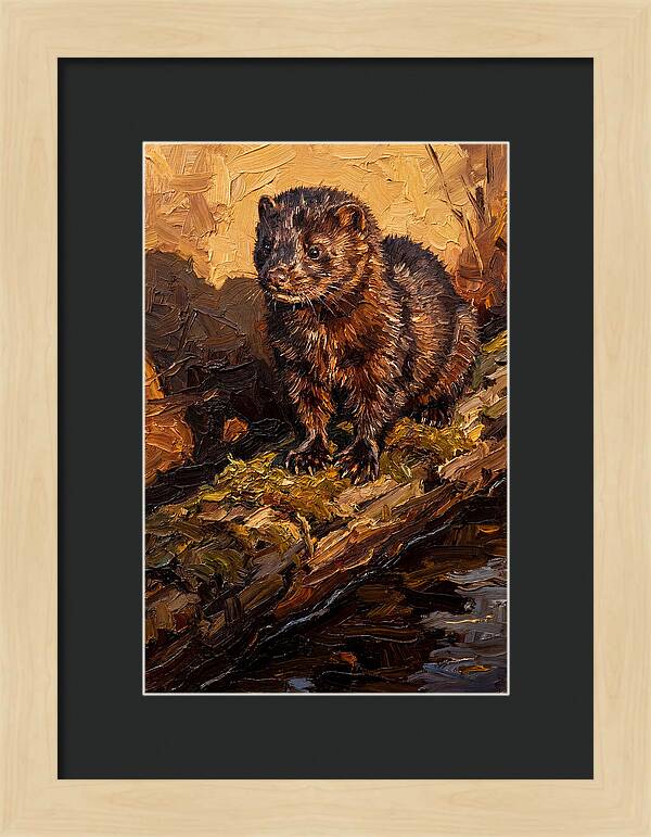 Mink On The Shoreline