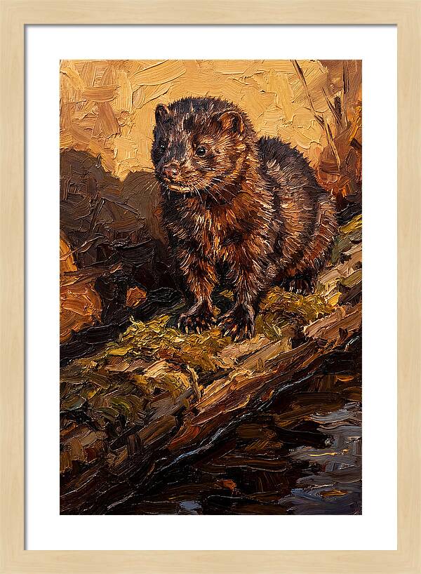 Mink On The Shoreline