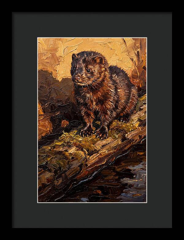 Mink On The Shoreline