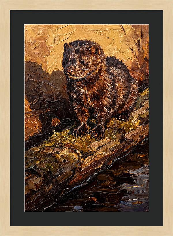 Mink On The Shoreline